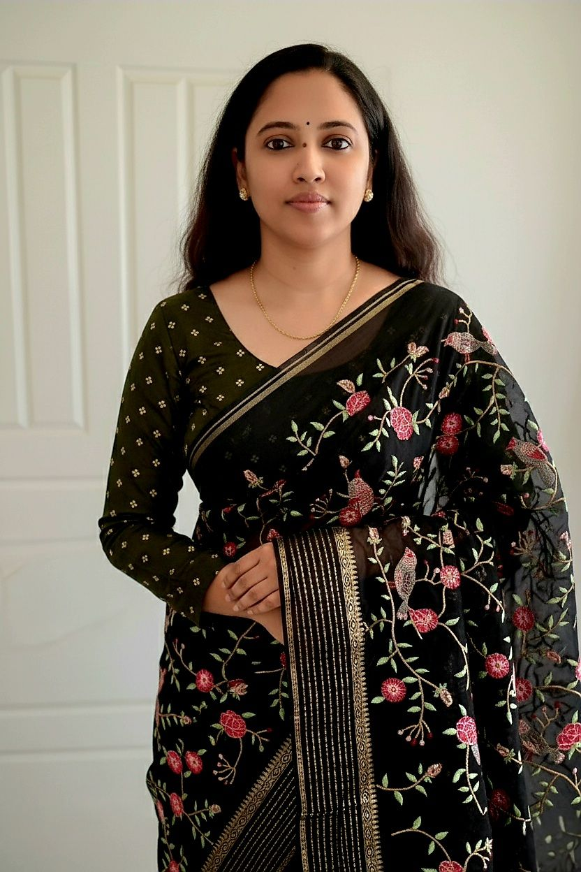 Premium silk saree with embroidery