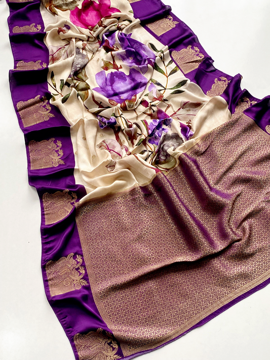 Pure premium satin Silk saree