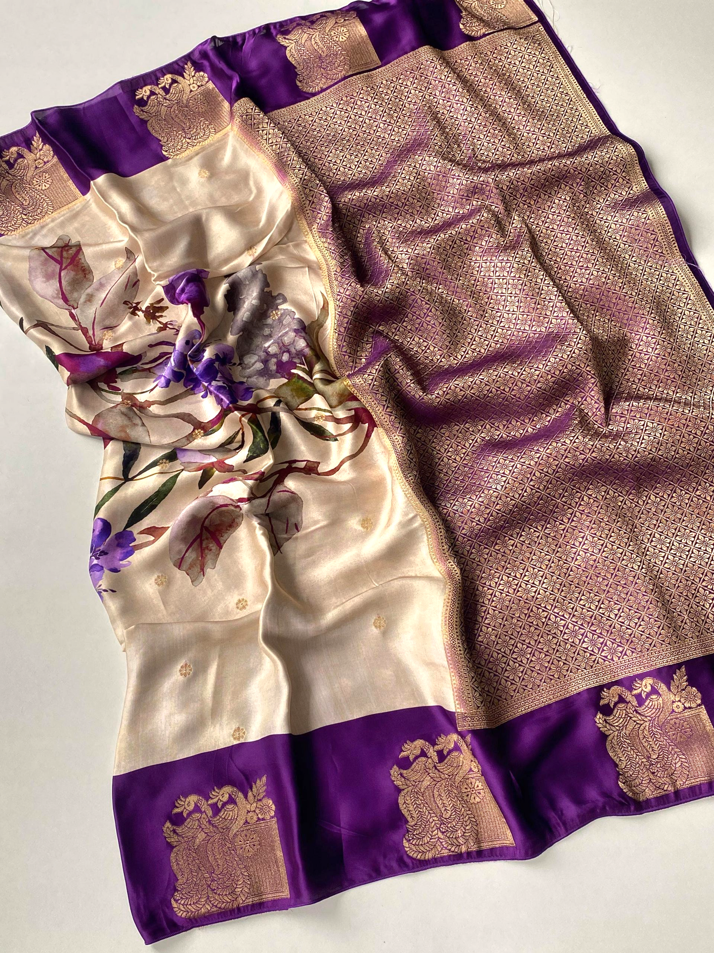 Pure premium satin Silk saree