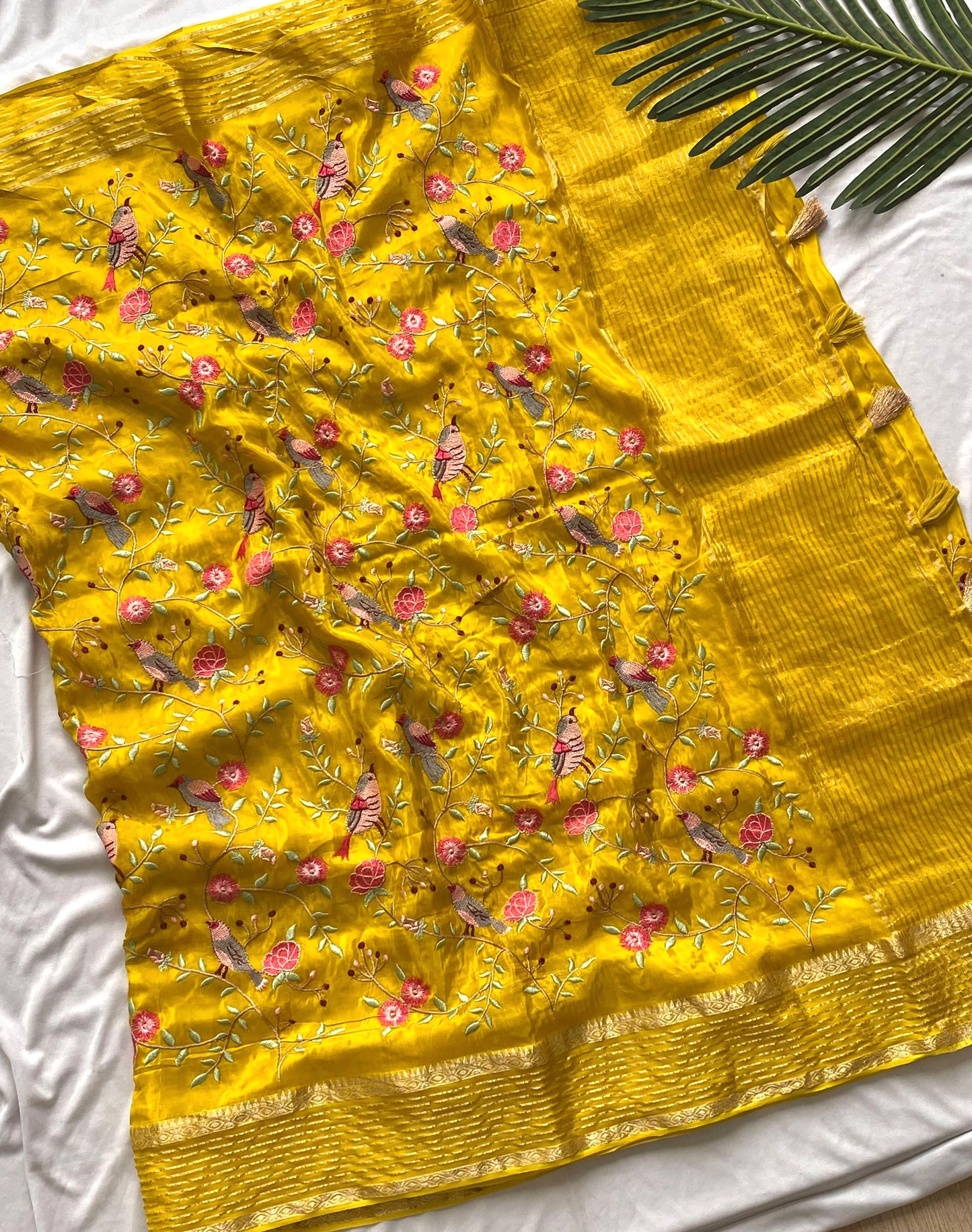 Premium Silk saree with embroidery work
