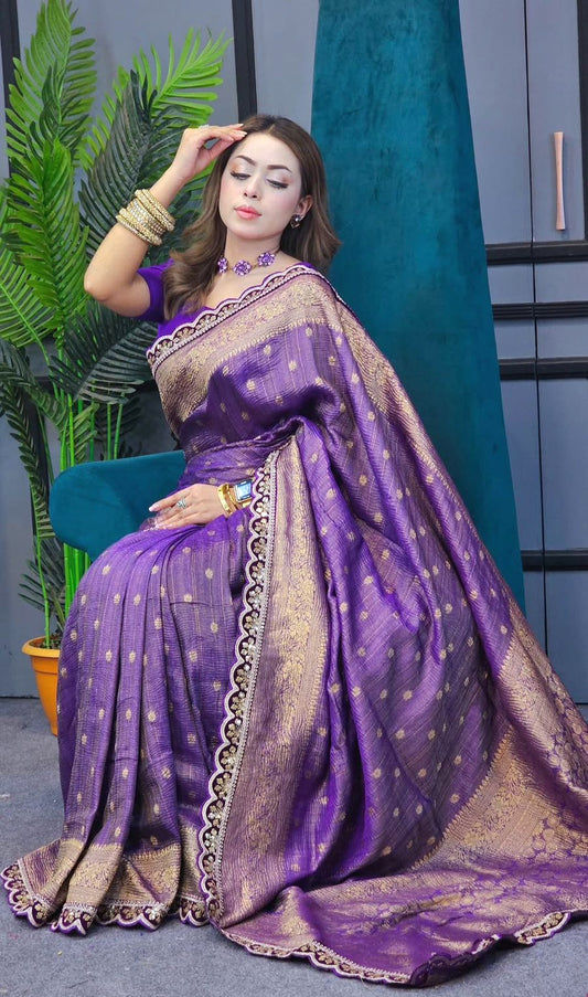 Pure banarasi Tissue Silk saree
