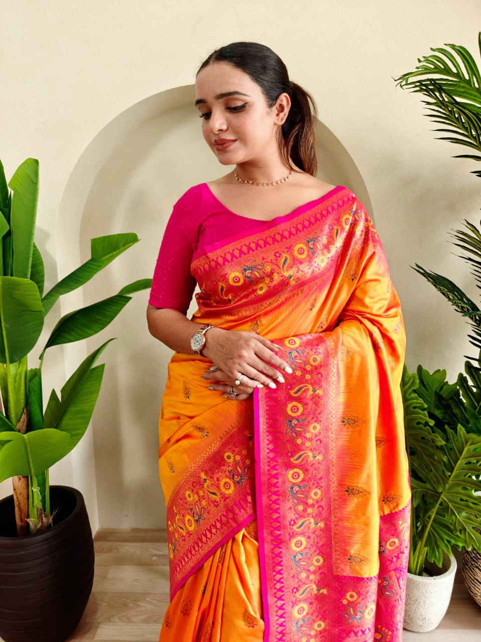 Beautiful Paithani silk saree