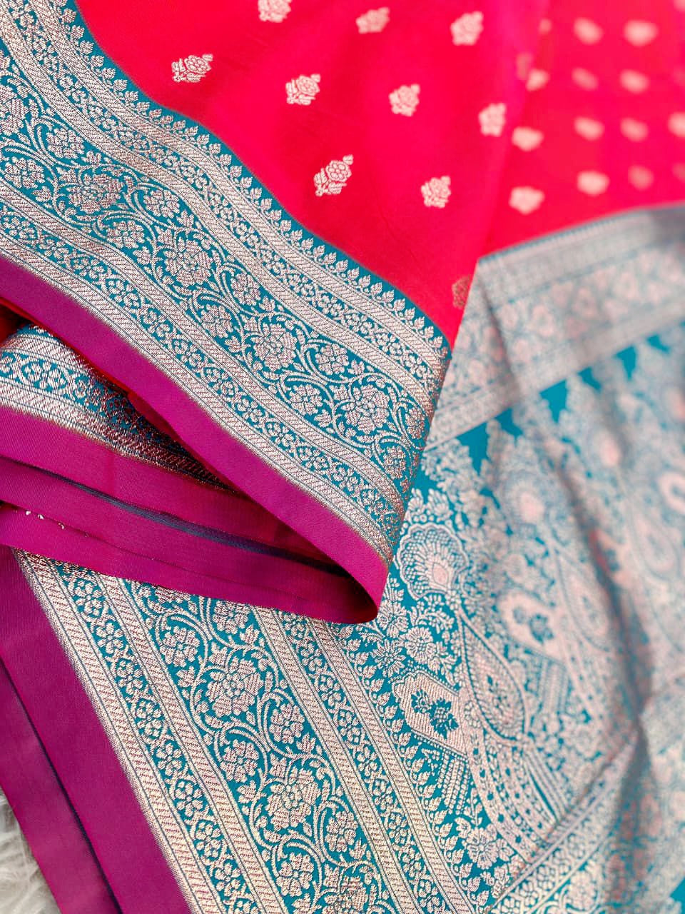 Banarasi satin silk saree
