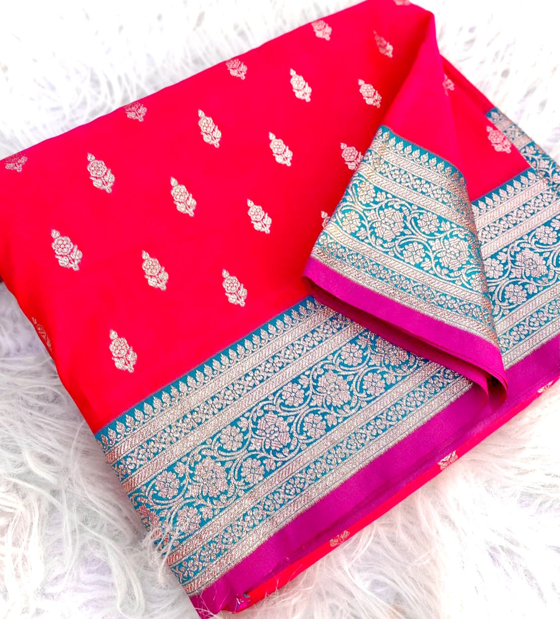 Banarasi satin silk saree