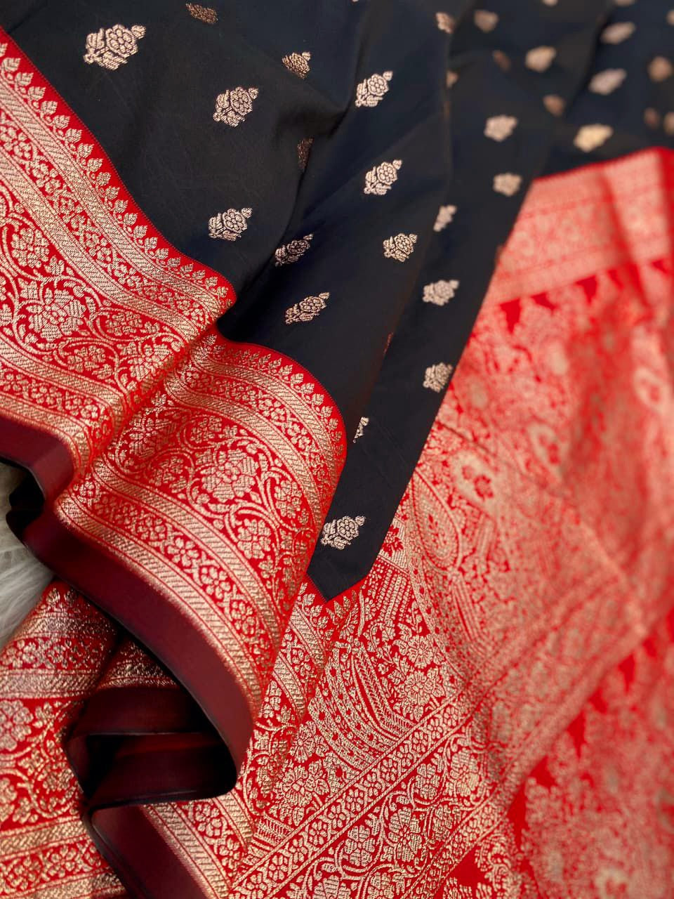Banarasi satin silk saree