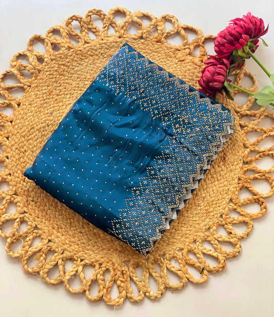 Very beautiful silk saree with blouse material