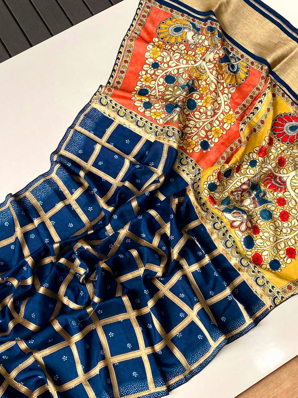 Pure Crepe Georgette silk saree