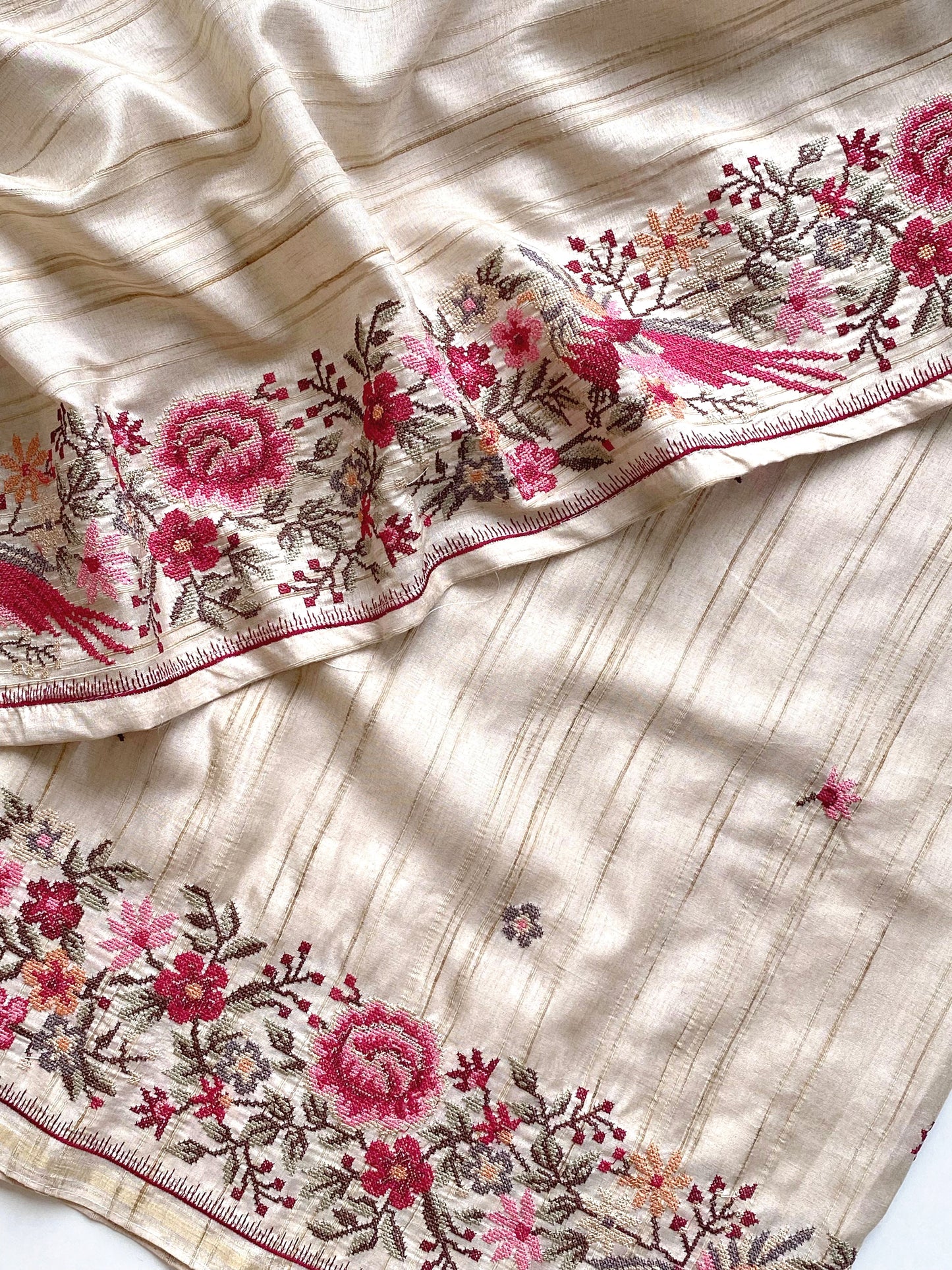 Pure Handloom Tussar Silk saree