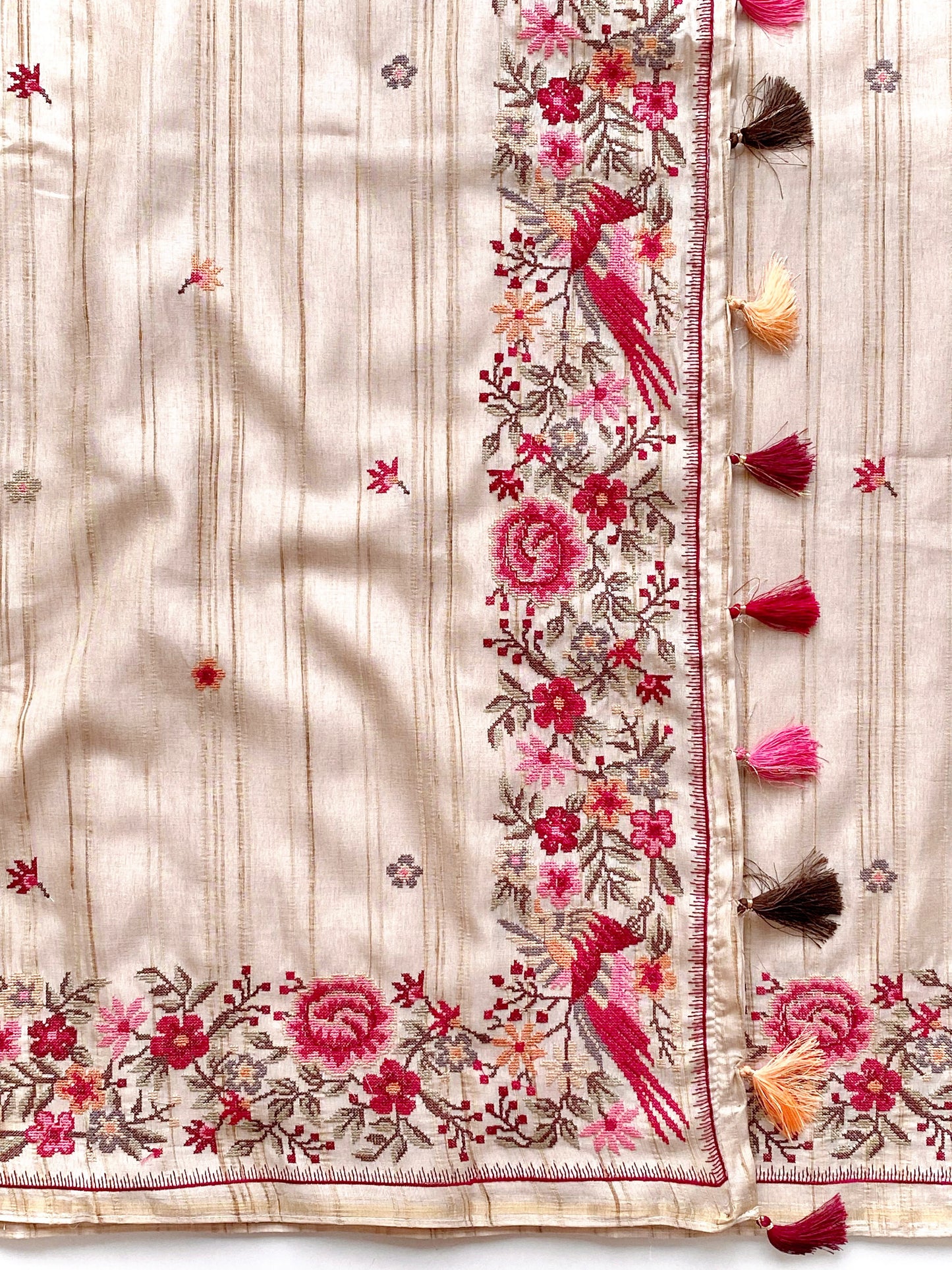 Pure Handloom Tussar Silk saree
