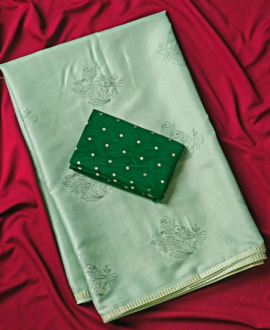 Kota doriya saree with embroidery