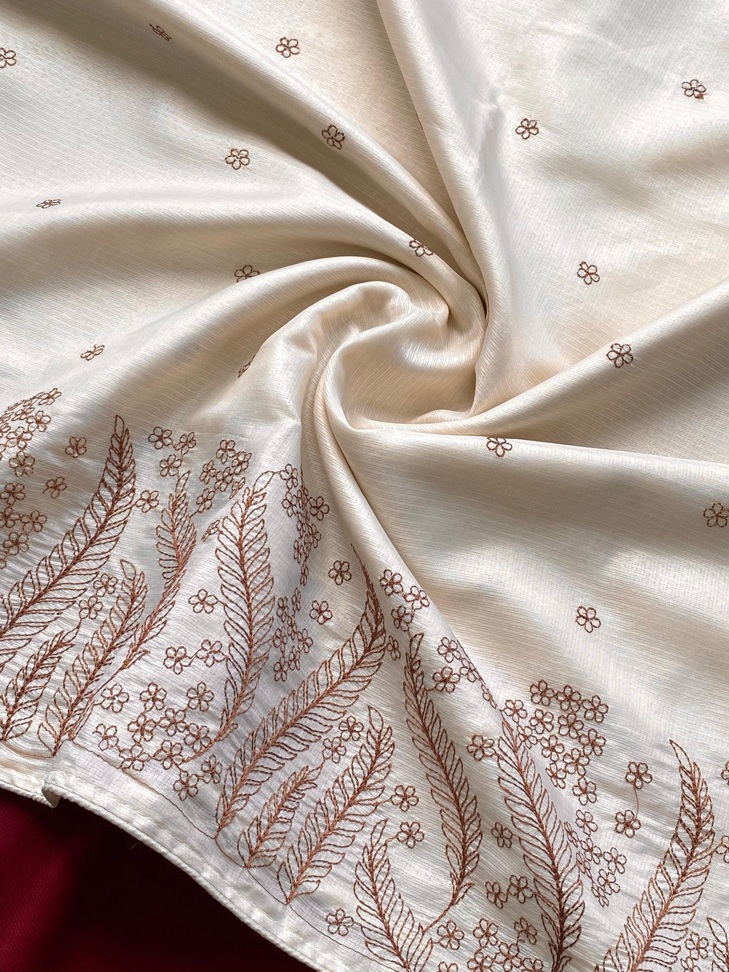 Kota silk saree with embroidery