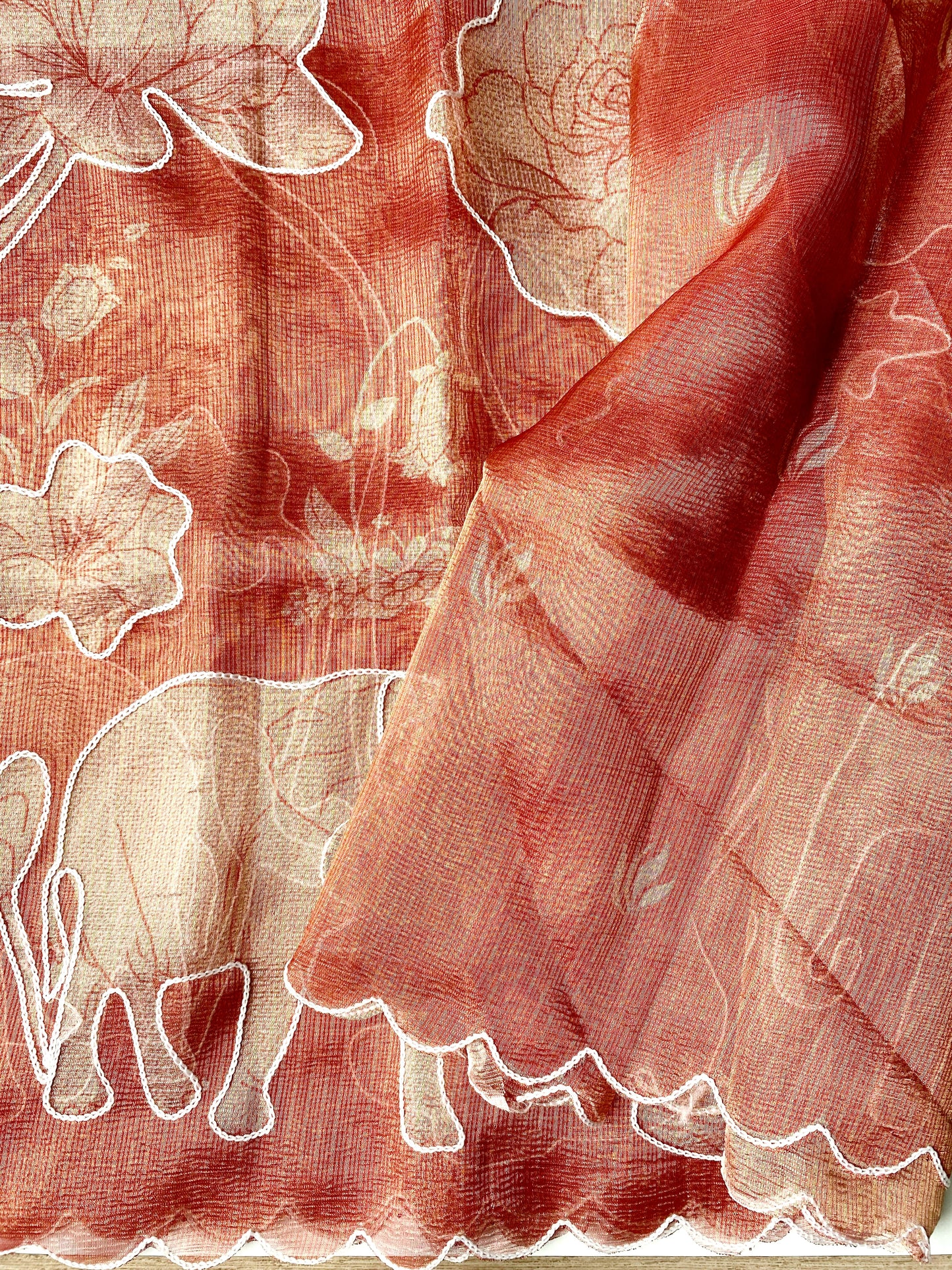 Beautiful kota saree with embroidery