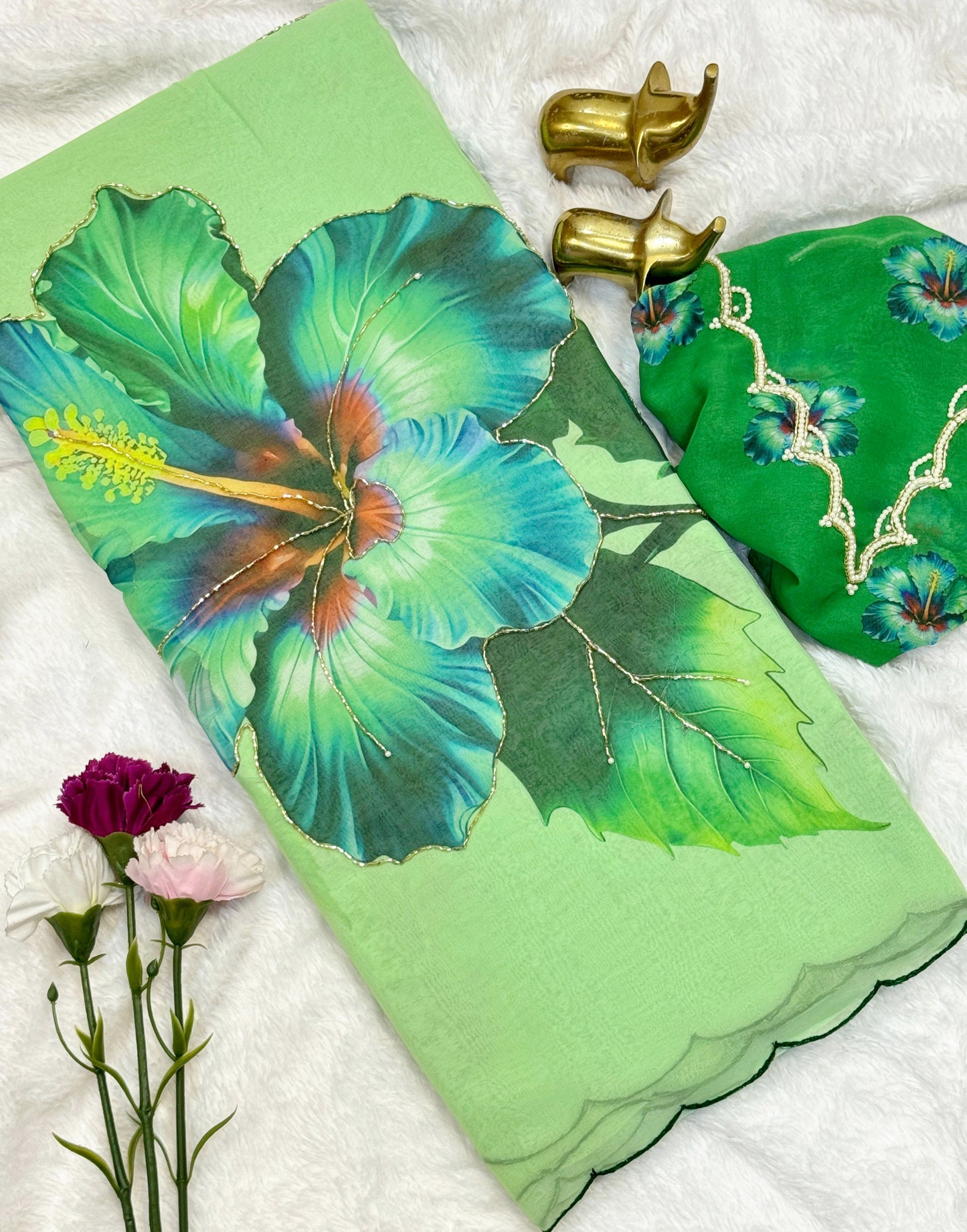 Chiffon Digital printed saree