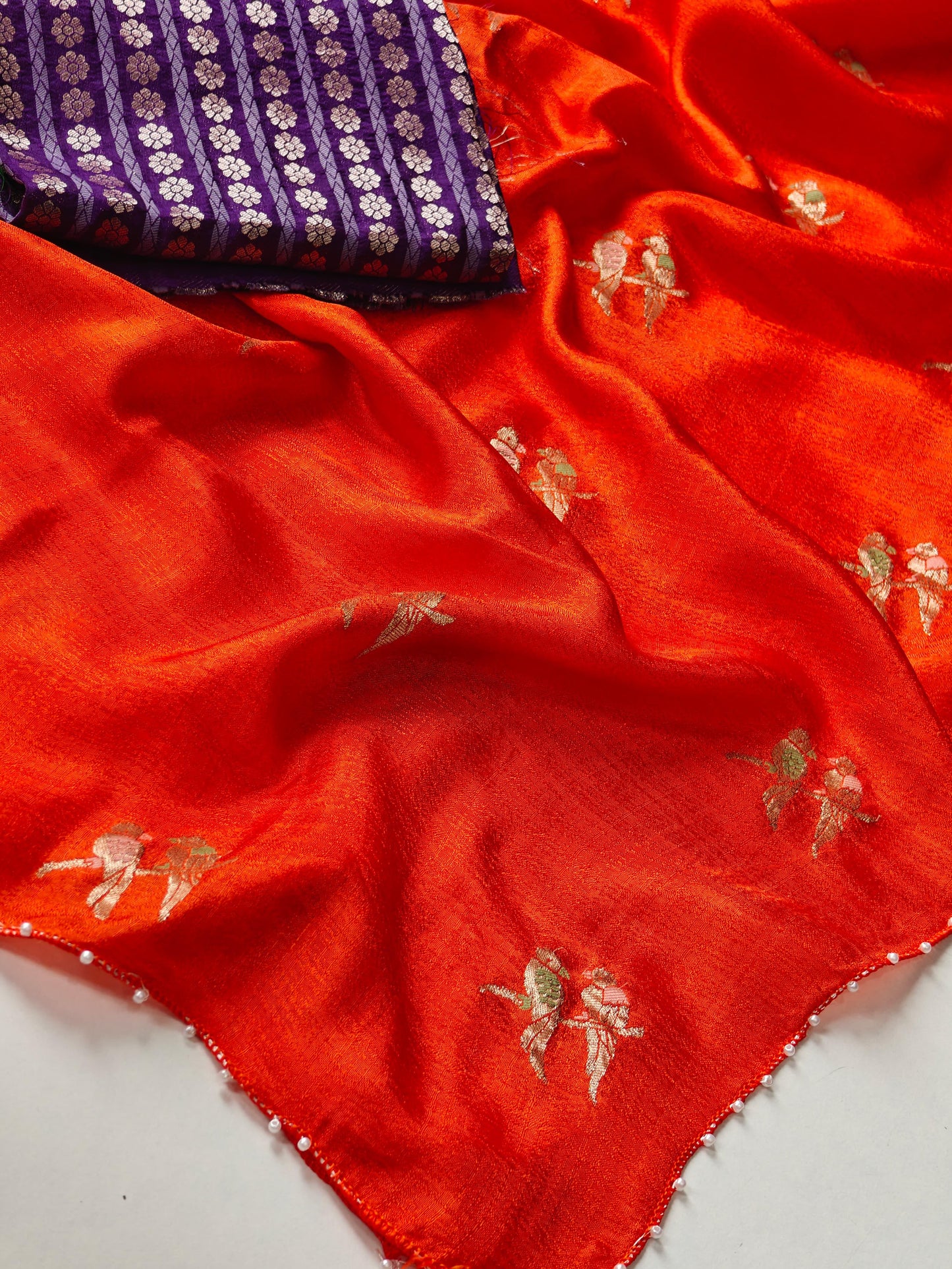 Pure Jute crush silk saree