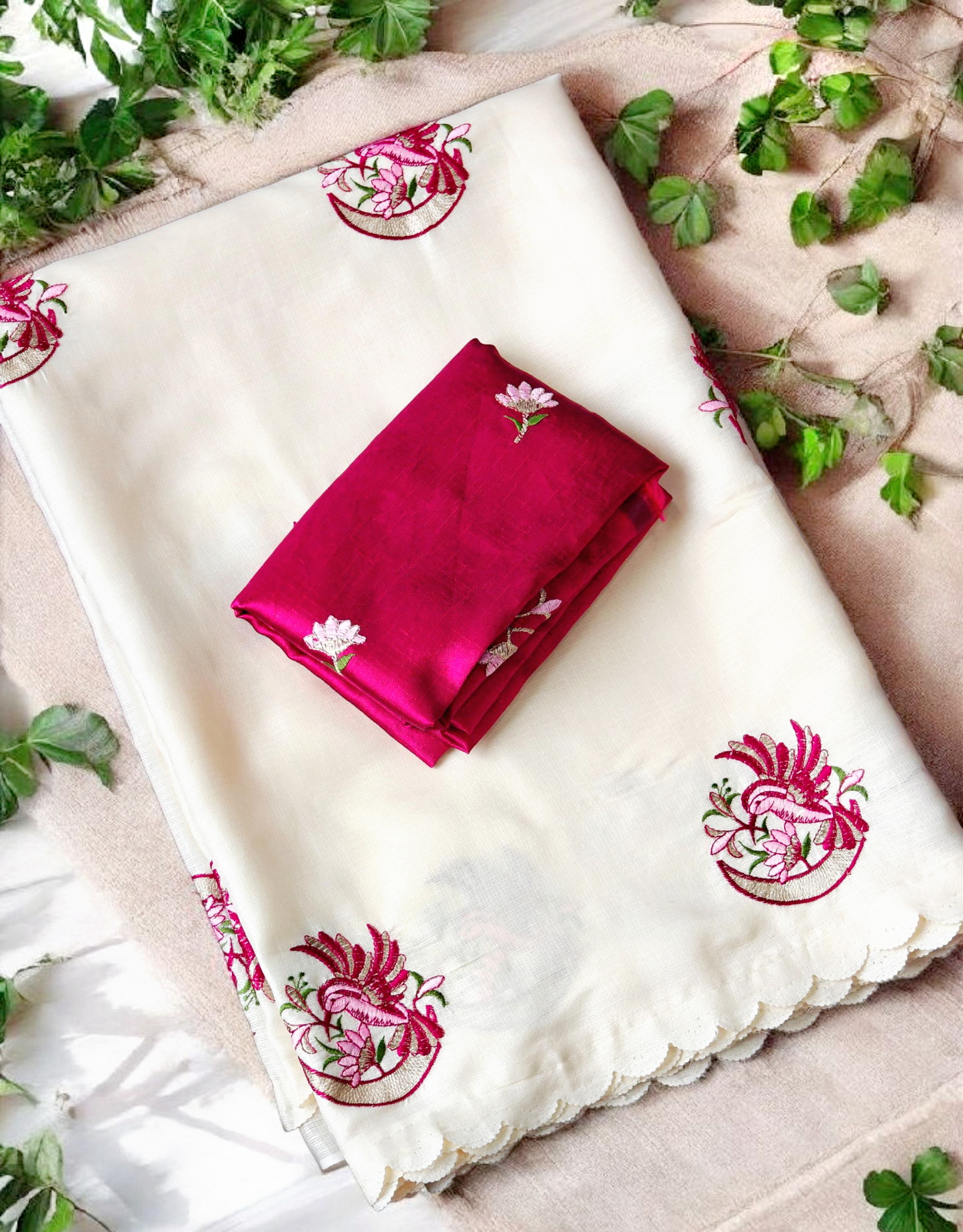 Kota Dhoriya saree with embroidery