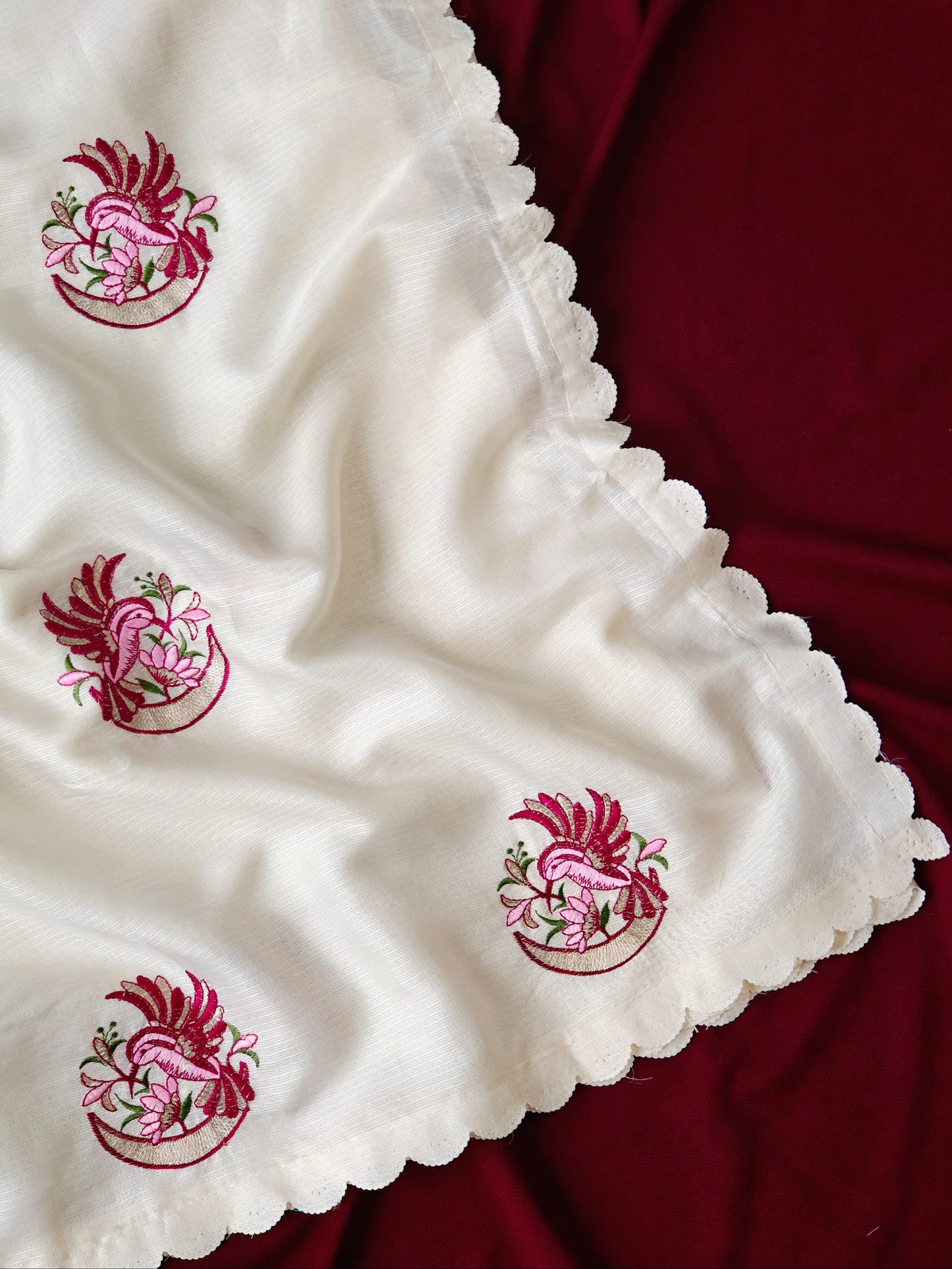 Kota Dhoriya saree with embroidery