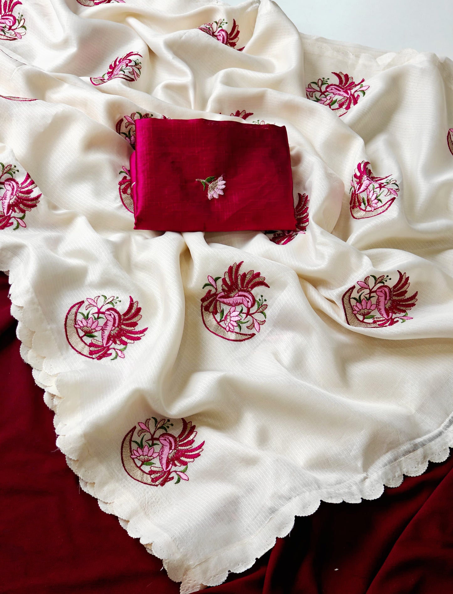 Kota Dhoriya saree with embroidery